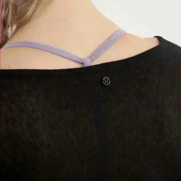 Lululemon Enlightened Pullover Heathered Black Size 4 - Picture 8 of 9